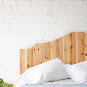 Natural solid wood headboard. Americana design. Rustic antique inspired. Handcrafted in the USA. Heirloom quality furniture. Bedroom furniture.