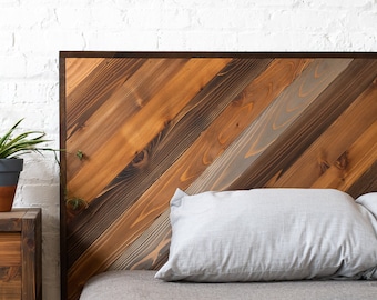 Rustic Chevron Headboard - Original Design - Modern Rustic - Cedar Barn Wood Style - Handmade in USA