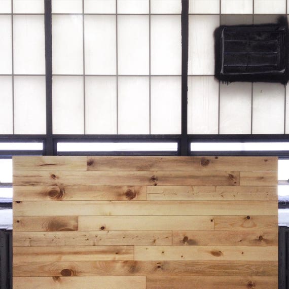Knotty pine queen headboard deals