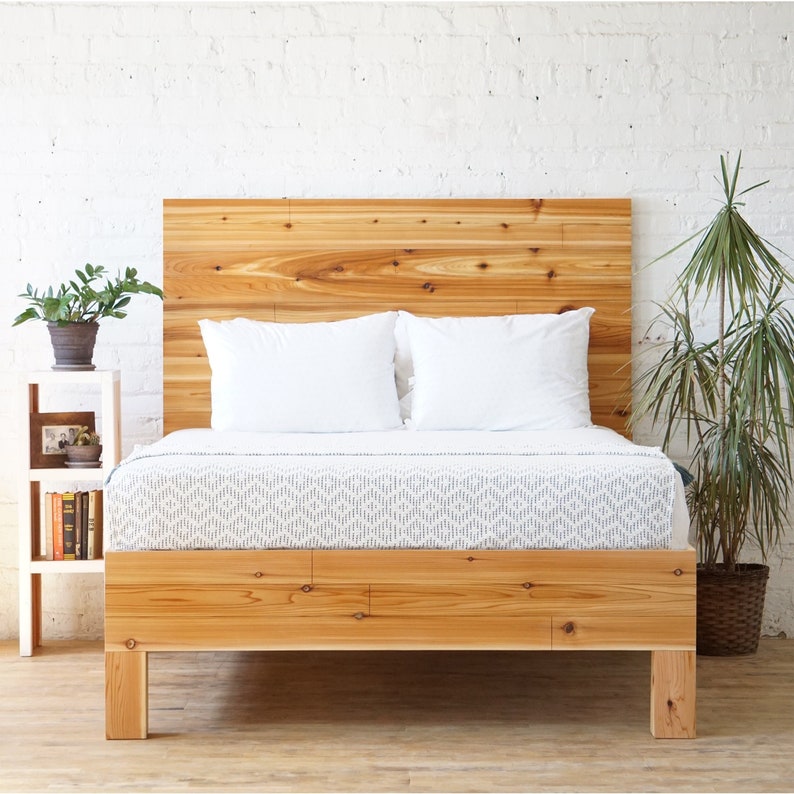 The Boswell Headboard - Cedar Barn Wood Style - Modern Rustic - Handmade in USA