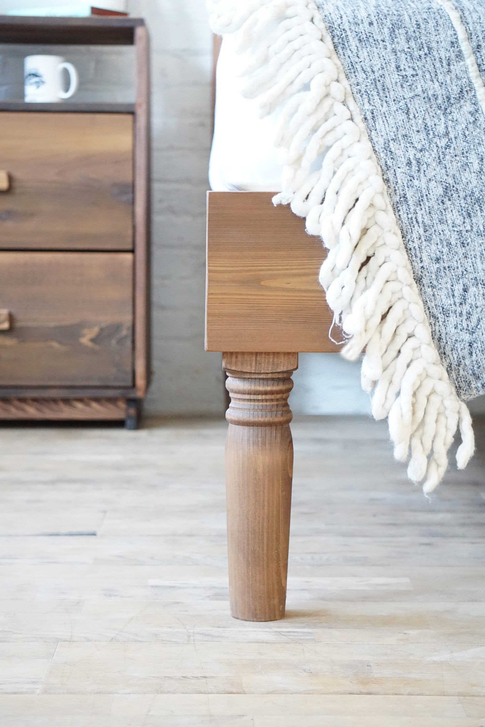Astoria turned 2024 leg platform bed