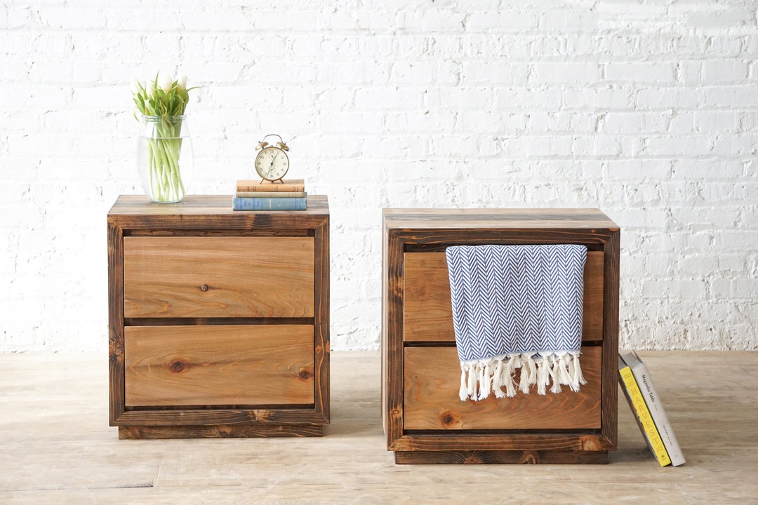 The Trapper Modern Rustic End Table Farmhouse and Loft Style American