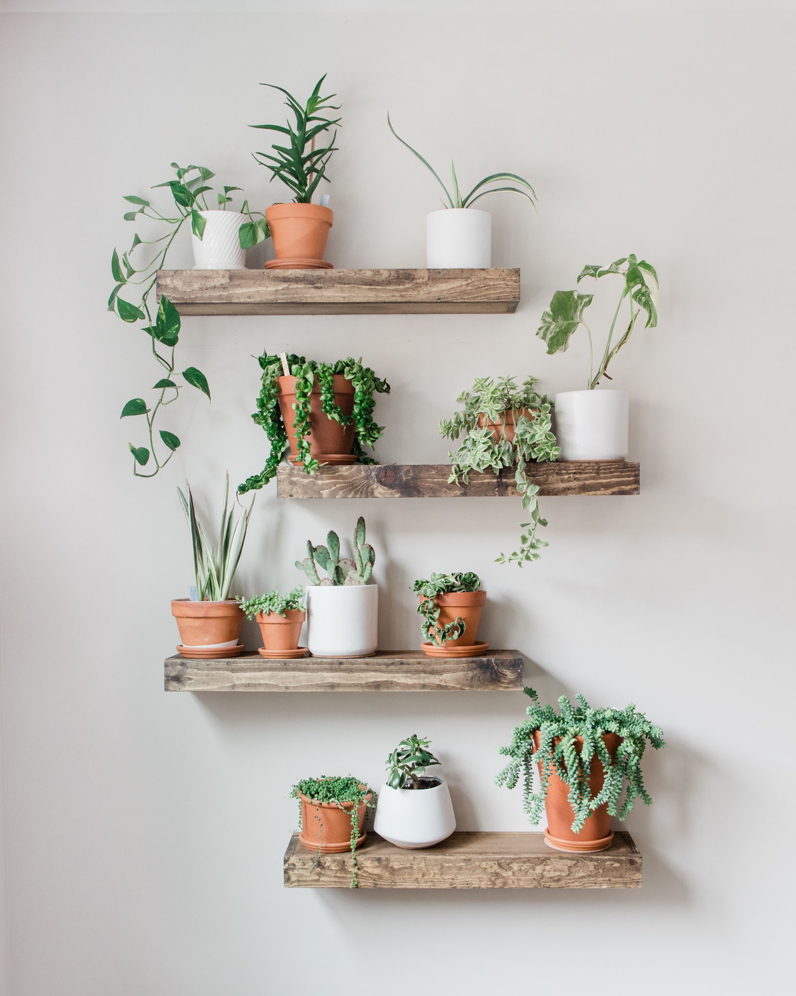 Timber floating shelves deals