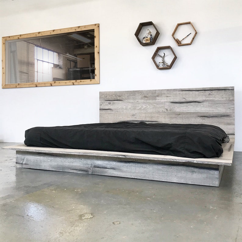 Rustic Modern Platform Bed Frame and Headboard Boho Loft ... Rustic Modern Platform Bed Frame and Headboard Boho Loft ... on Modern Boho Bed Frame
id=29006