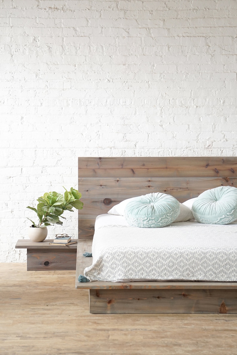 UrbanBilly Woodland Platform Bed Frame and Headboard