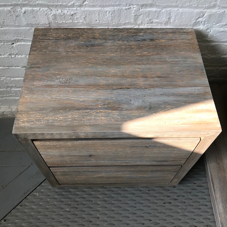 The Trapper Farmhouse and Loft Style Modern Rustic End Table American Made