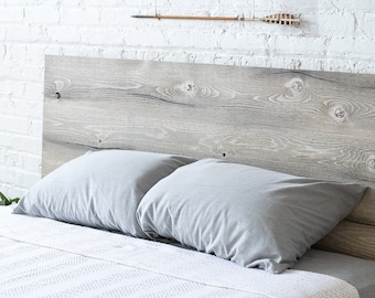 The Woodland - Rustic Modern Wood Headboard - Handmade in USA