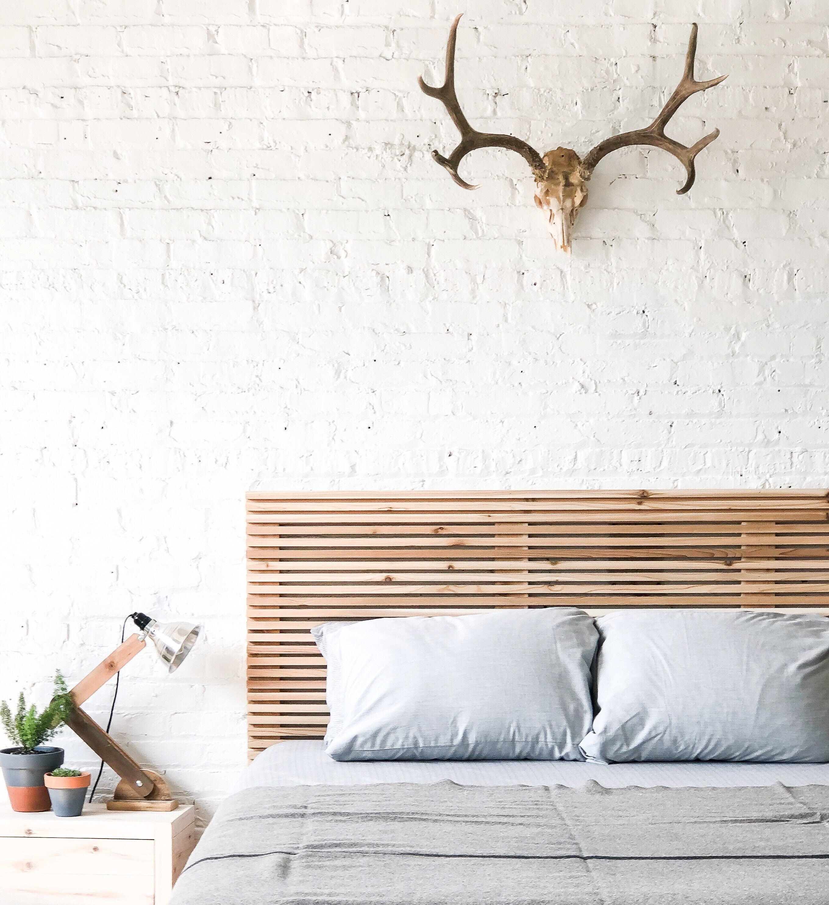 The Ina Headboard Natural Solid, Handcrafted Wood Headboards