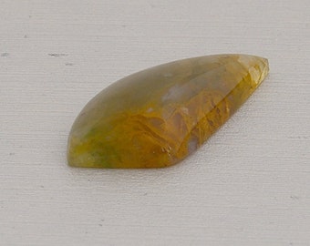 37x33x5.8mm Oregon Graveyard Point Moss Agate bezel 2.2mm