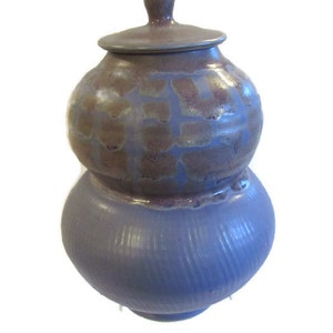 Orcas Island Studio Pottery Large Lavender Jug with Lid