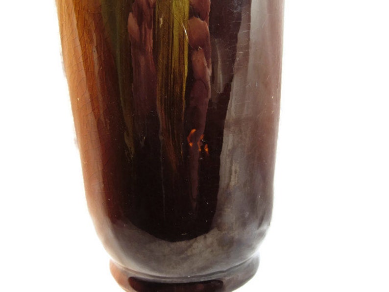 1910 Roseville Pottery Rozane Daffodil Vase ARTIST signed by Etsy