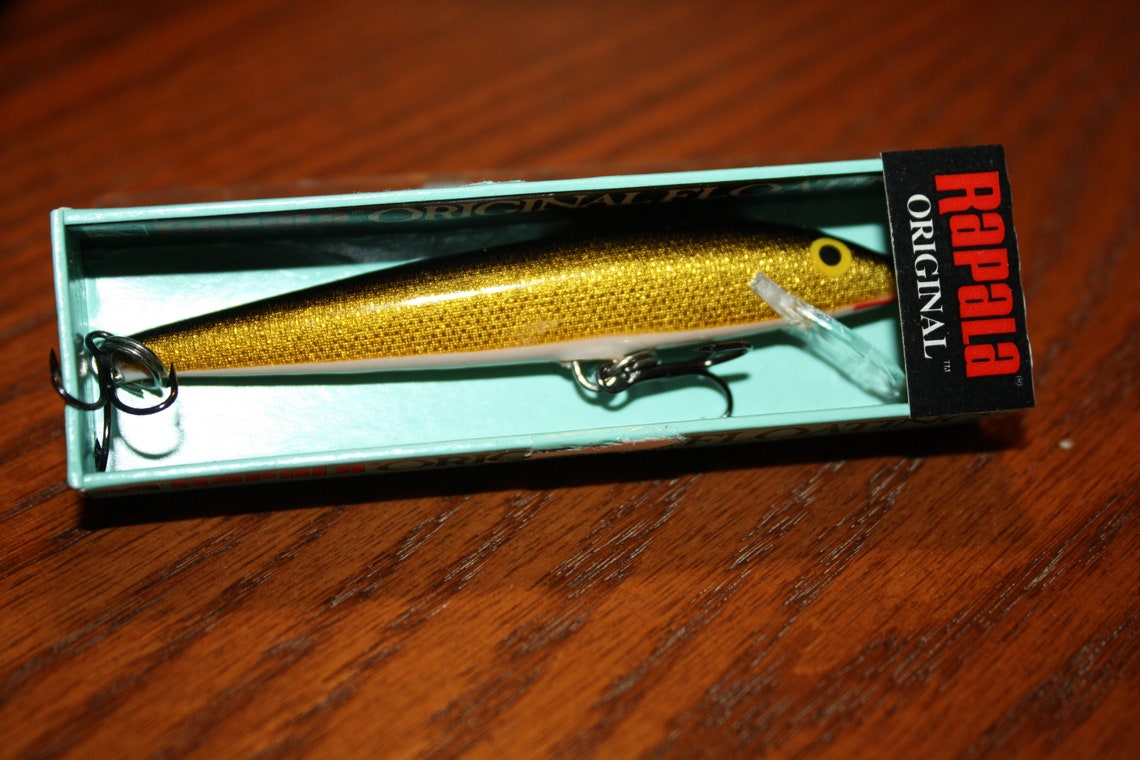 Rapala Original Floating Fishing Lure FO9G Gold Finnish Minnow Etsy