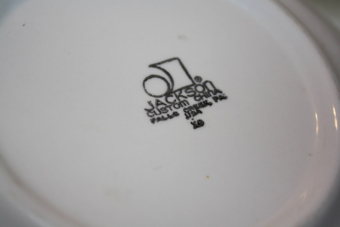 Jackson Custom China Plate Made in Falls Creek Pennsylvania Etsy