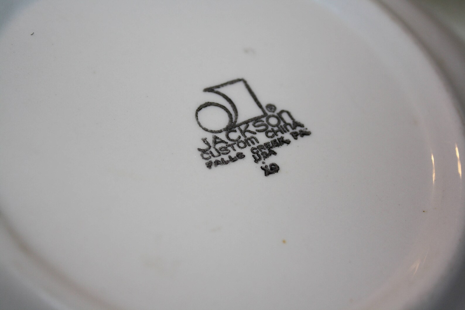 Jackson Custom China Plate Made in Falls Creek Pennsylvania Etsy