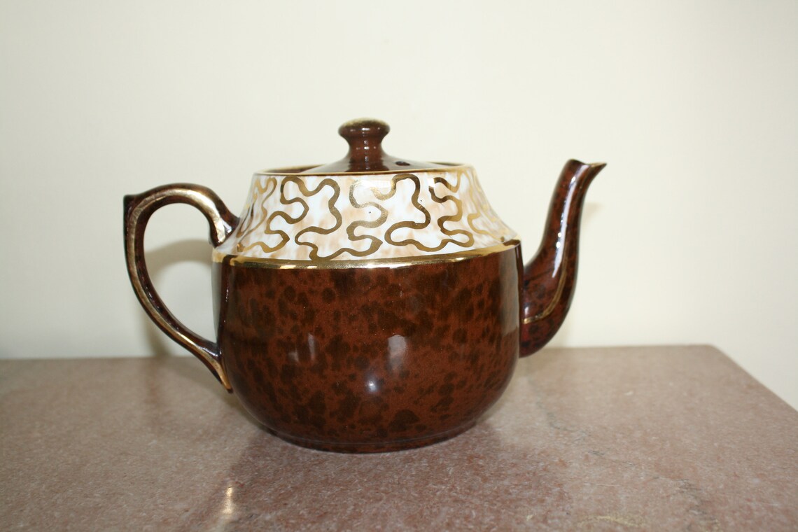 Vintage Price Brothers Hand Decorated Pottery Teapot Made in Etsy