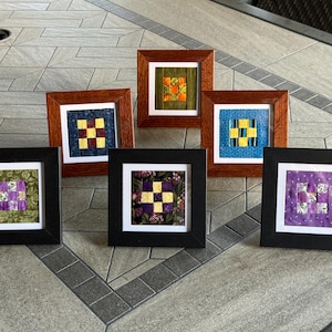 Framed Miniature Quilt Blocks
