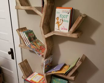 wooden baby bookshelf