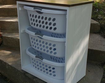 laundry basket organizer etsy
