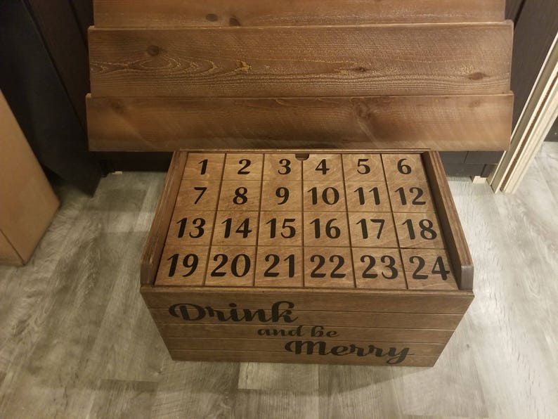 Advent Calendar, Advent Beer Calendar, Beer Storage, Beer Crate Gift, Beer Crate, Advent Gift, Gift for him, Gift for her, perfect beer gift image 3