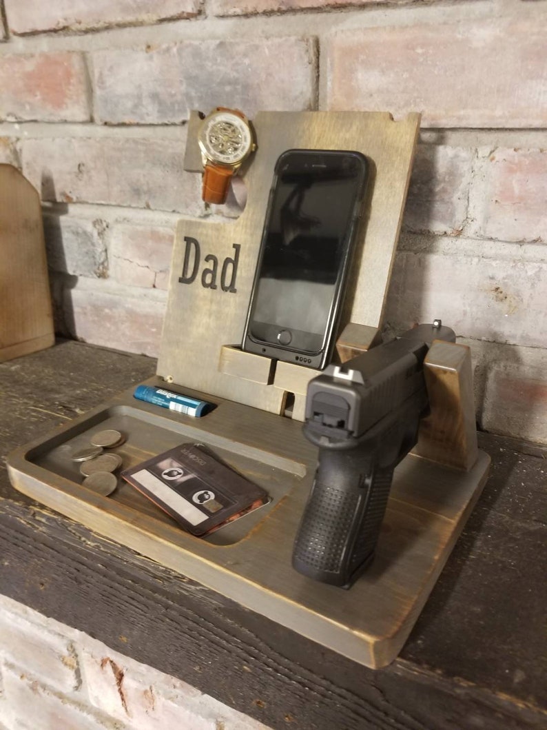 Phone Gun Charging Station Nightstand Caddy Phone Caddy Etsy
