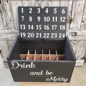 Advent Calendar, Advent Beer Calendar, Beer Storage, Beer Crate Gift, Beer Crate, Advent Gift, Gift for him, Gift for her, perfect beer gift image 9