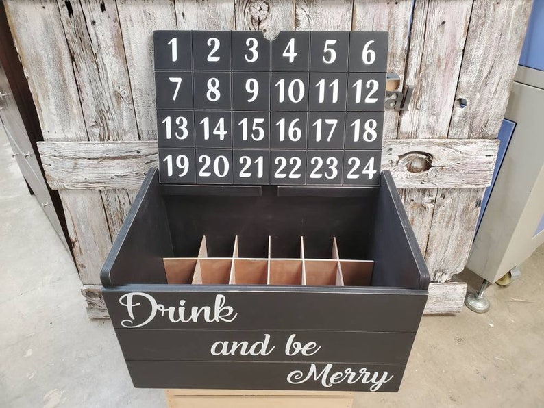 Advent Calendar, Advent Beer Calendar, Beer Storage, Beer Crate Gift, Beer Crate, Advent Gift, Gift for him, Gift for her, perfect beer gift image 9