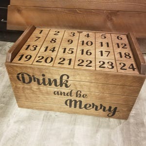 Advent Calendar, Advent Beer Calendar, Beer Storage, Beer Crate Gift, Beer Crate, Advent Gift, Gift for him, Gift for her, perfect beer gift image 4