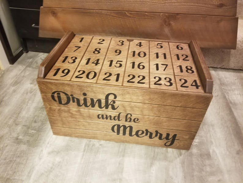 Advent Calendar, Advent Beer Calendar, Beer Storage, Beer Crate Gift, Beer Crate, Advent Gift, Gift for him, Gift for her, perfect beer gift image 4