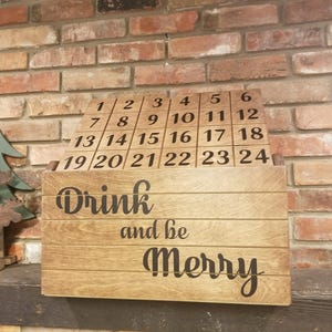 Advent Calendar, Advent Beer Calendar, Beer Storage, Beer Crate Gift, Beer Crate, Advent Gift, Gift for him, Gift for her, perfect beer gift image 1