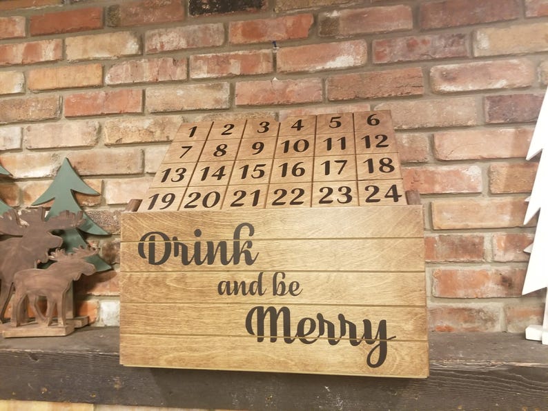 Advent Calendar, Advent Beer Calendar, Beer Storage, Beer Crate Gift, Beer Crate, Advent Gift, Gift for him, Gift for her, perfect beer gift image 1