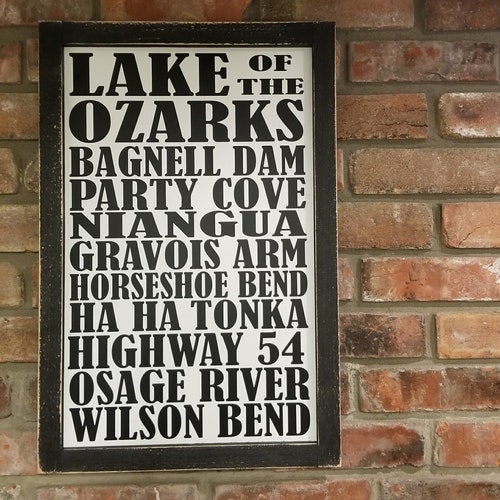 Lake of the Ozarks Metal Wall Art Home Decor Handmade Etsy