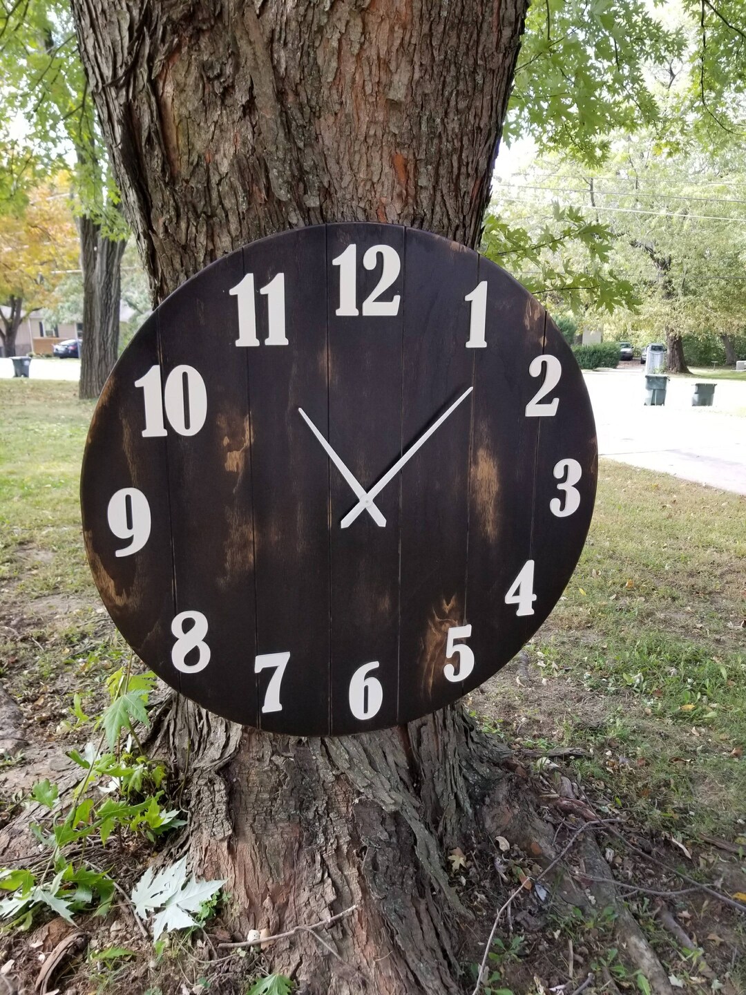 Clock Rustic, Large Clock, Large Rustic Clock, Home Decor, Large Wall Decor, Rustic Planked