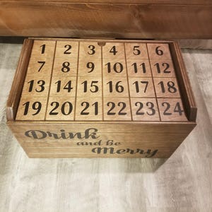 Advent Calendar, Advent Beer Calendar, Beer Storage, Beer Crate Gift, Beer Crate, Advent Gift, Gift for him, Gift for her, perfect beer gift image 8