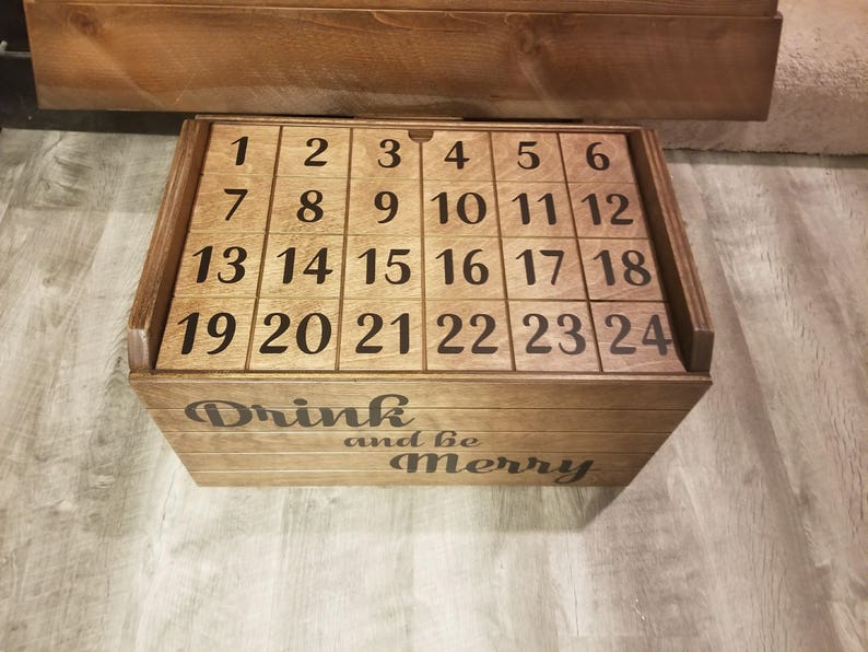 Advent Calendar, Advent Beer Calendar, Beer Storage, Beer Crate Gift, Beer Crate, Advent Gift, Gift for him, Gift for her, perfect beer gift image 8