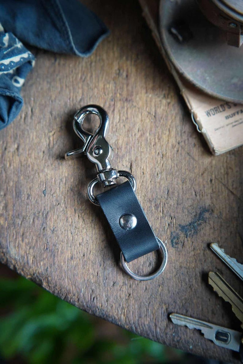 The Key Latch - Leather Keychain / Personalized EDC Essentials / Key Clip Lanyard / Every Day Carry / Gift Ideas Stocking Stuffer image 7