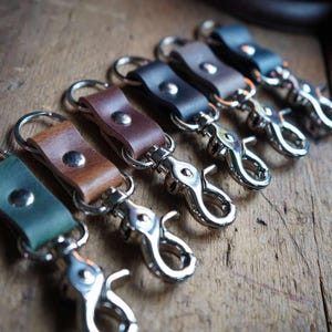 The Key Latch - Leather Keychain / Personalized EDC Essentials / Key Clip Lanyard / Every Day Carry / Gift Ideas Stocking Stuffer image 4