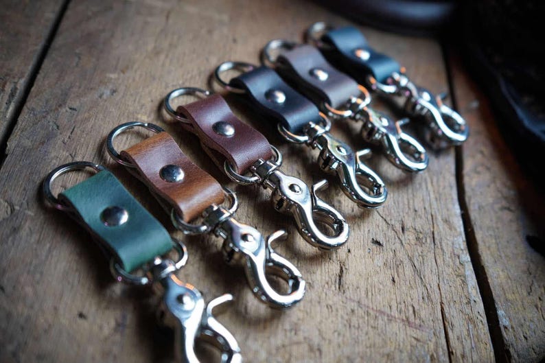 The Key Latch - Leather Keychain / Personalized EDC Essentials / Key Clip Lanyard / Every Day Carry / Gift Ideas Stocking Stuffer image 4