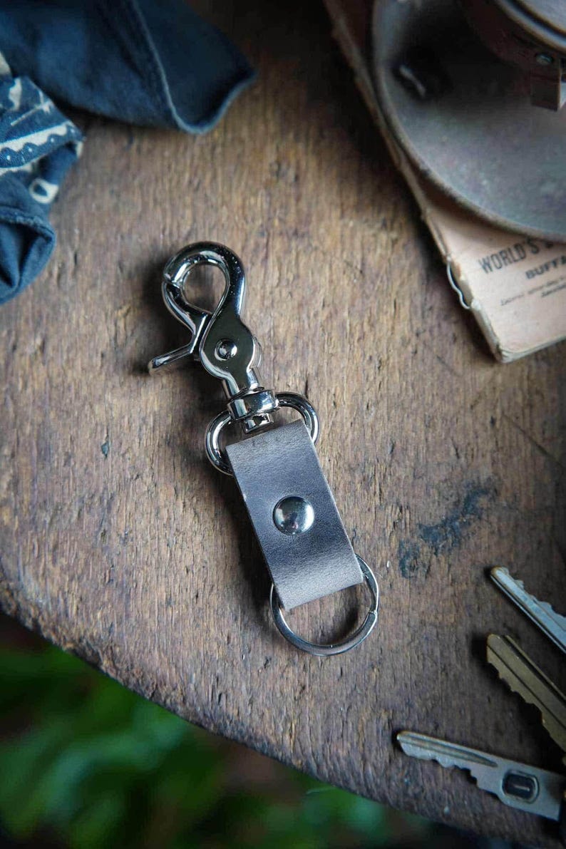 The Key Latch - Leather Keychain / Personalized EDC Essentials / Key Clip Lanyard / Every Day Carry / Gift Ideas Stocking Stuffer image 8