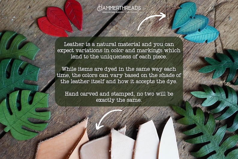 Monstera Leaf Leather Bag Charm / Plant Lover Gift Ideas / Cute Purse Accessories / Made In Canada zdjęcie 9