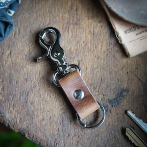 The Key Latch - Leather Keychain / Personalized EDC Essentials / Key Clip Lanyard / Every Day Carry / Gift Ideas Stocking Stuffer image 5
