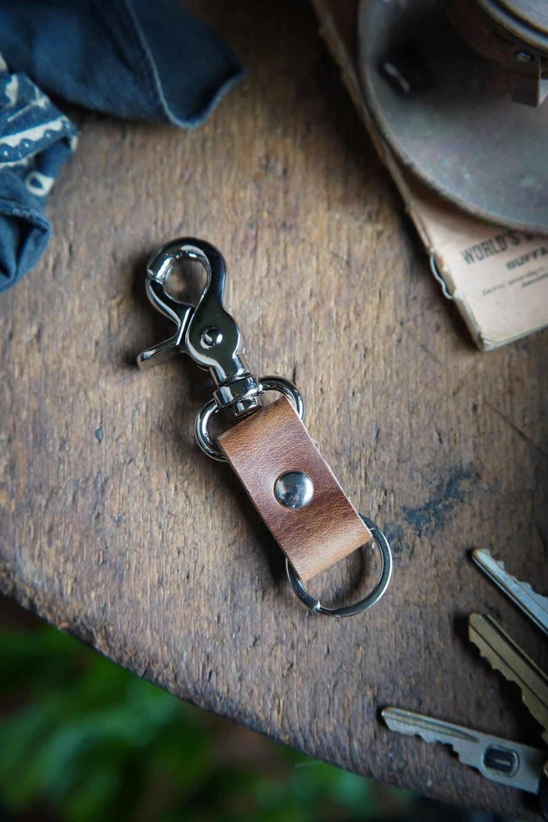The Key Latch - Leather Keychain / Personalized EDC Essentials / Key Clip Lanyard / Every Day Carry / Gift Ideas Stocking Stuffer image 5