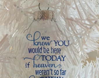 If heaven weren't so far away ornament