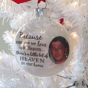 Floating Photo Memorial Ornament.