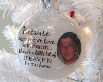 Floating Photo Memorial Ornament.