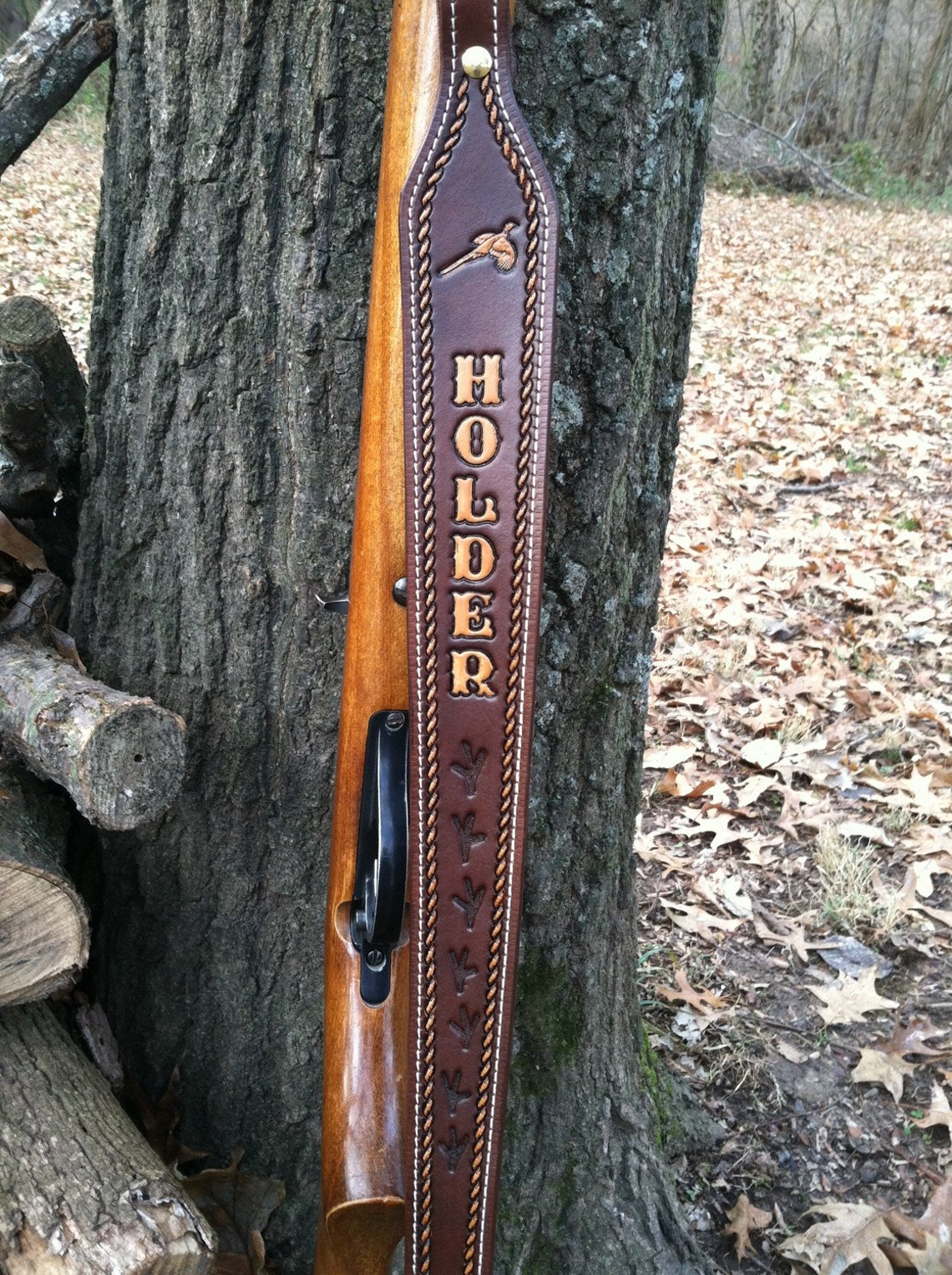 Custom Personalized Made Leather Gun Rifle Shotgun Sling With Etsy