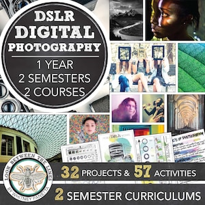 High School Digital Photography Intro to Photo, Photo II, 2 Semester Curriculums