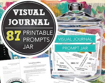 Visual Journal Prompt Jar, Printable Topics: Middle or High School Visual Art