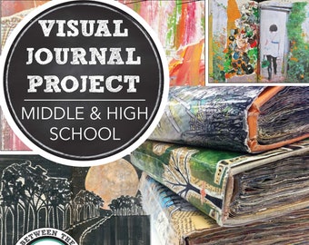 Middle School Art, High School Art Project Visual Journal, Altered Book Lesson