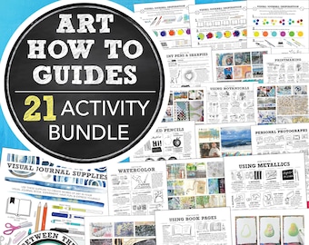 Art Guides for Visual Journals, Projects, Quick Art Activities, Art Lessons