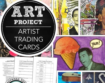 Elementary, Middle, High School Art Project: Artist Trading Cards Lesson Plan